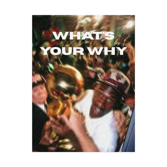 Michael Jordan NBA Finals Winner Motivational What's Your Why Poster