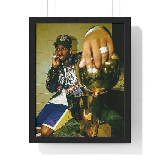 Kobe Bryant NBA Final Vertical Framed Poster